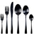 Studio Tavola Bestikset - Classic - Sort - 42-delt / 8 personer