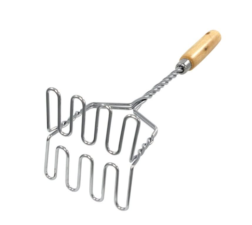 Cookinglife Aardappelstamper Houten Handgreep 37 cm