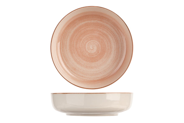 Cosy & Trendy Dybe Tallerkener / Pastatallerkener Baltic Peach ø 18 cm - 6 stk.