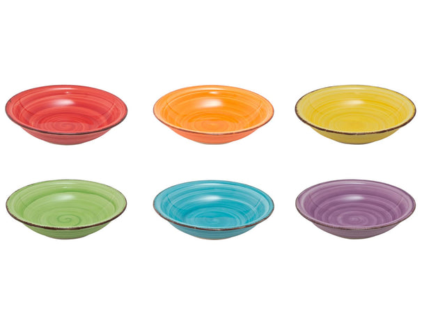 Studio Tavola Dybe Tallerkener / Pastatallerkener Sunny Summer ø 21 cm - 6 stk.