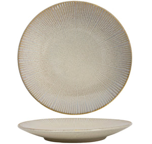 Cookinglife Dinerborde Coastal Lines Ocean Beige ø 27 cm - 6 Stk.