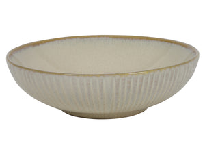 Cookinglife Dybe Tallerkener / Pastatallerkener Coastal Lines Ocean Beige ø 18 cm - 6 Styk
