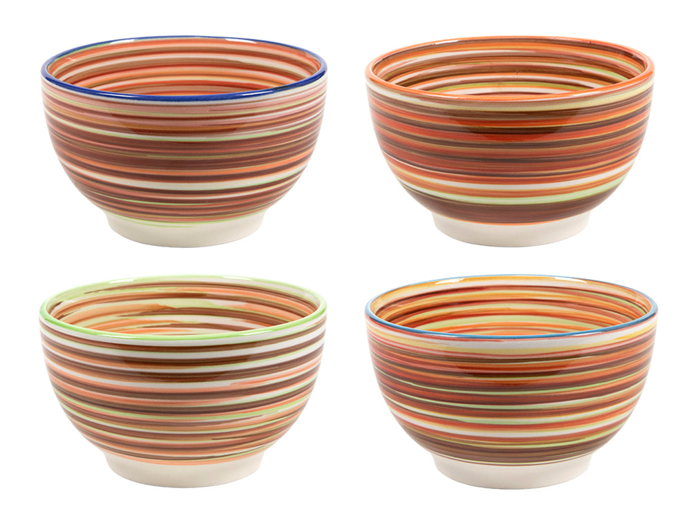 Cookinglife Suppeskåle / Skåle Rhythm & Lines ø 14 cm - 4 Stykker