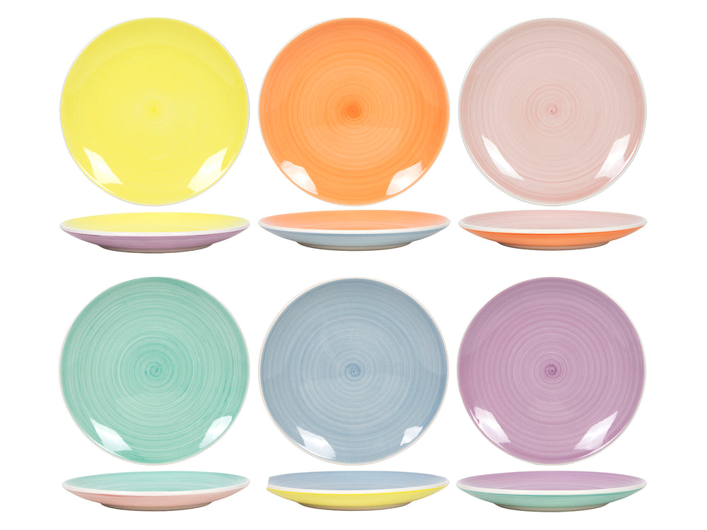 Cookinglife Morgenmadstallerkener / Desserttallerkener Pastel Harmony ø 19 cm - 6 Styk