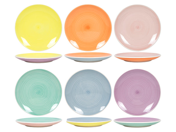 Cookinglife Morgenmadstallerkener / Desserttallerkener Pastel Harmony ø 19 cm - 6 Styk