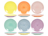 Cookinglife Morgenmadstallerkener / Desserttallerkener Pastel Harmony ø 19 cm - 6 Styk