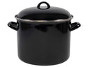Cookinglife Soeppan - Emalje - Sort - ø 24 cm / 8 liter - emaljeret non-stick belægning