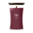 WoodWick Duftlys Large Dark Cherry - 18 cm / ø 10 cm - Duftlys i Glas - Trævæge