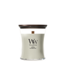 WoodWick Duftlys Medium Fireside - 11 cm / ø 10 cm - Duftlys i Glas - Trævæge