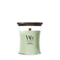 WoodWick Duftlys Medium Matcha Zest - 11 cm / ø 10 cm - Duftlys i Glas - Trævæge