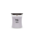 WoodWick Duftlys Medium Lavendel & Ceder - 11 cm / ø 10 cm - Duftlys i Glas - Trævæge