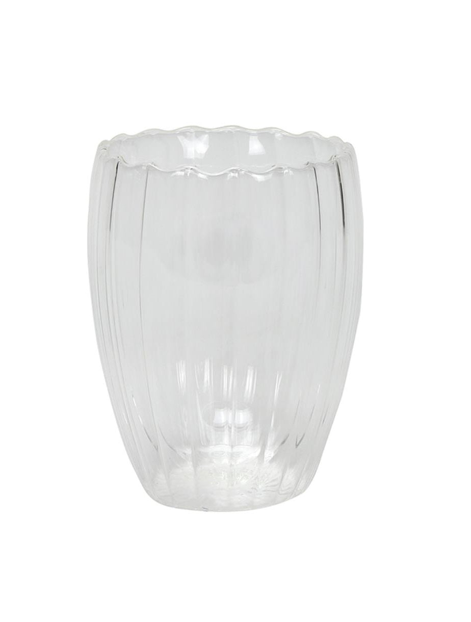 Cookinglife Dubbelwandige Latte Macchiato glas / Kaffeeglas Pumpkin 300 ml - 2 stk.
