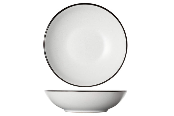 Cosy & Trendy Dybe Tallerkener / Pastatallerkener Speckle Hvid ø 20 cm - 6 stk.