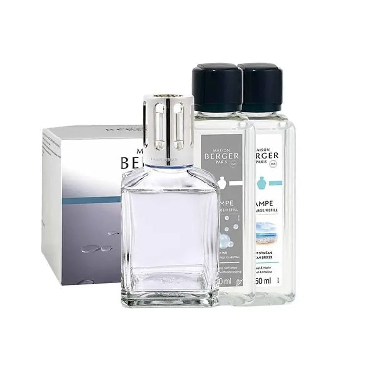 Maison Berger Giftset - Duftlampe Essentielle - Carrée - 2 x 250 ml