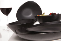 Cosy & Trendy Morgenmadstallerkener / Desserttallerkener Vongola Black - 22 x 20 cm - 4 Styk