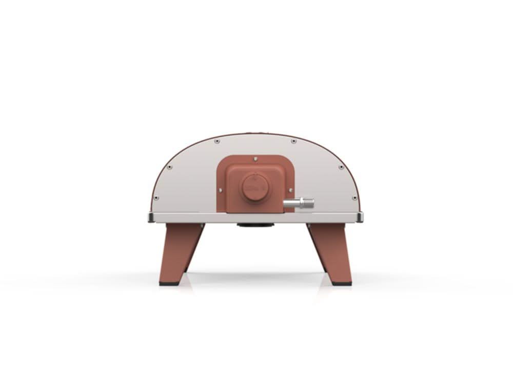 ZiiPa Pizza Oven Piana - Gasmodel - med Thermometer - Terracotta - til ø 30 cm pizzaer - Roterende pizzasten
