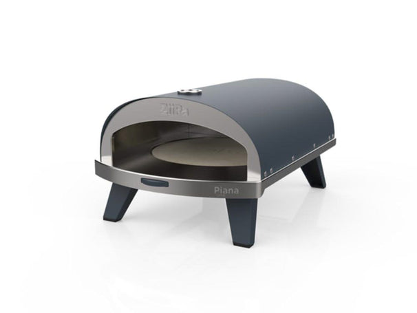 ZiiPa Pizza Oven Piana - Gasmodel - med Thermometer - Skifer - til ø 30 cm pizzaer - Roterende pizzasten