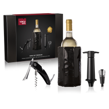 Vacu Vin Vinsæt Premium - Sort - 4 dele sæt