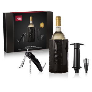 Vacu Vin Vinsæt Premium - Sort - 4 dele sæt