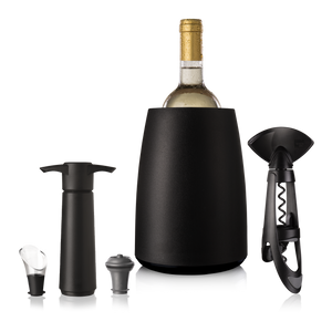 Vacu Vin Vinsæt Elegant - Sort - 5 dele sæt
