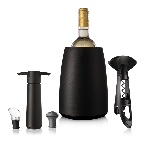 Vacu Vin Vinsæt Elegant - Sort - 5 dele sæt