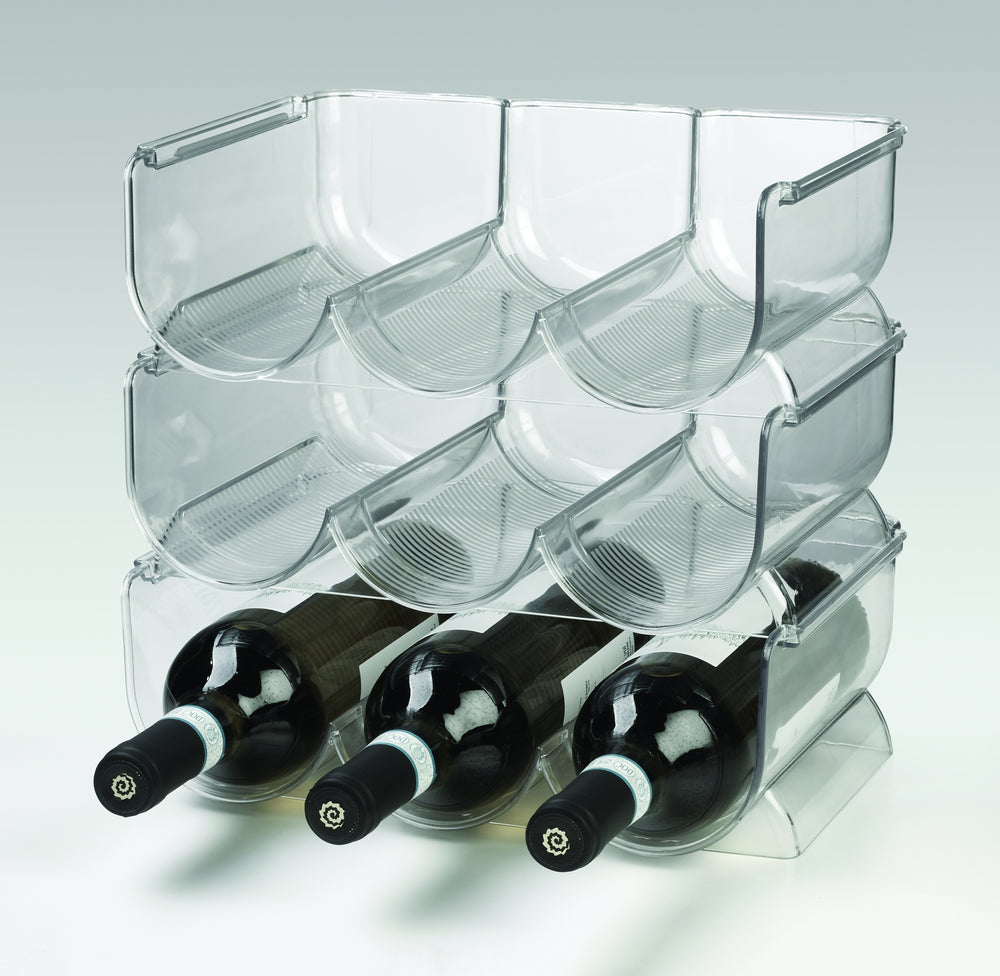 Ghidini vinflaskeholder til 3 flasker - plastik