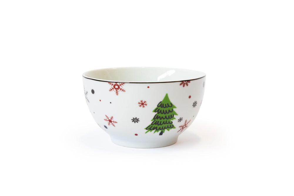 Cookinglife Serviesset - Kerstservies - Porselein - Rood 18-delig / 6 personer