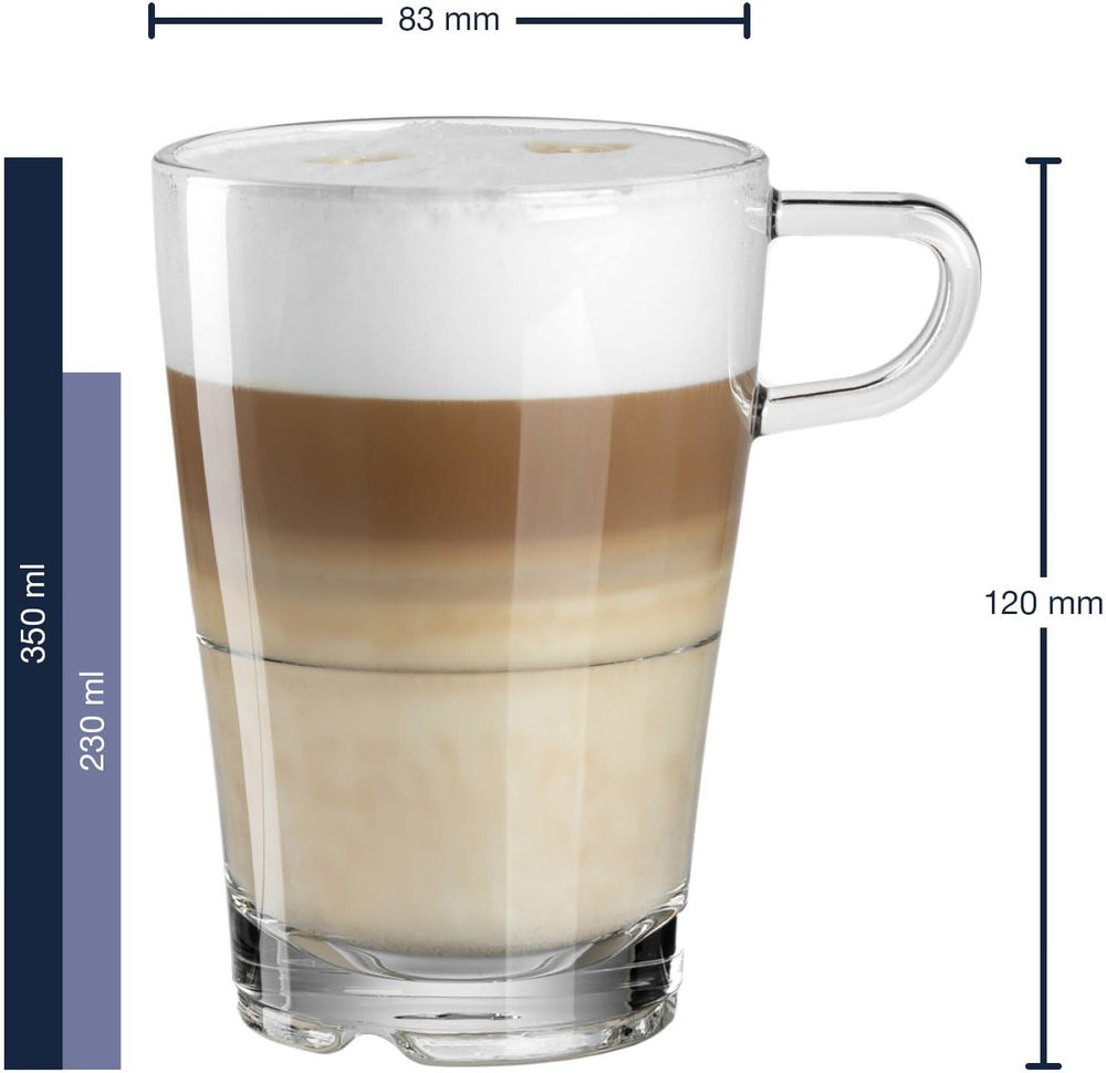 Leonardo Latte Macchiato Glas Senso - Stapelbar - 350 ml - 6 stk.
