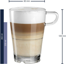 Leonardo Latte Macchiato Glas Senso - Stapelbar - 350 ml - 6 stk.