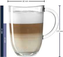Leonardo Latte Macchiato Glas - Napoli 380 ml - 6 stk - Varmebestandig