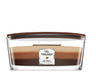 WoodWick Duftlys Ellipse Trilogy Café Sweets - 9 cm / 19 cm - Duftlys i Glas - Trævæge