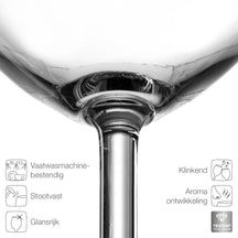 Leonardo Røde Vinglas - Daily - 460 ml - 6 stk.