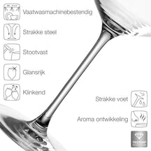 Leonardo Røde Vinglas - Puccini - 750 ml - 6 stk.