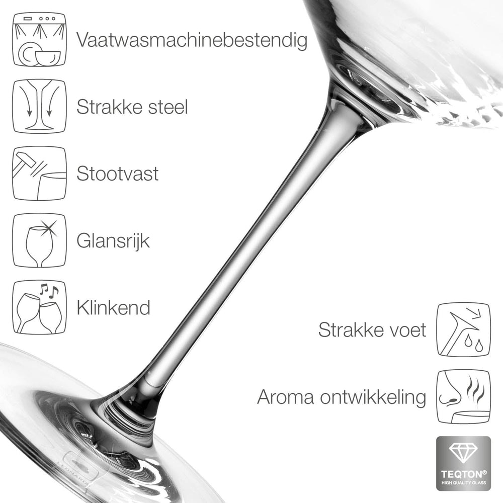 Leonardo Røde Vinglas / Gin Tonic Glas - Puccini - 730 ml - 6 stk.