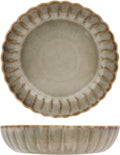 Cosy & Trendy Dybe Tallerkener / Pastatallerkener - Astera Pearl Beige - ø 22 cm - 4 Styk