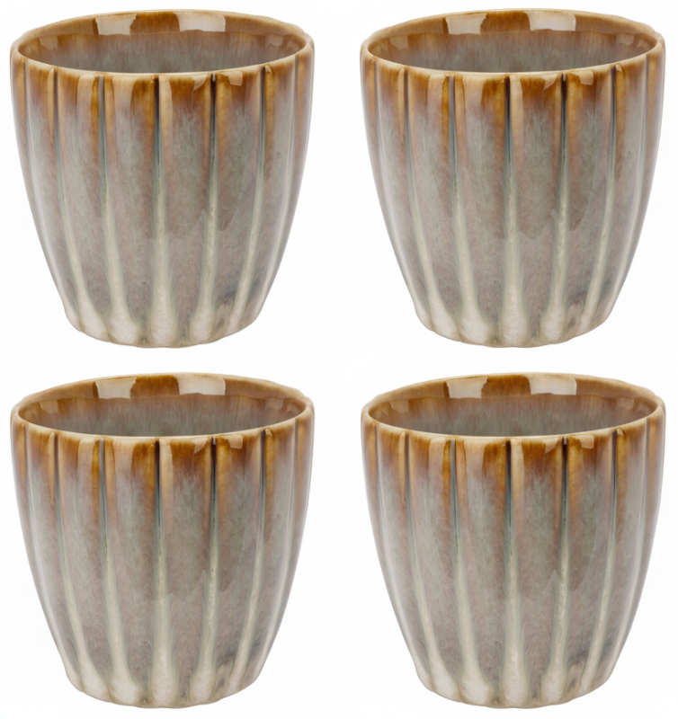 Cosy & Trendy Koffiekopjes / Senseo Kopjes - Astera Pearl Beige - 240 ml - 4 Stuks