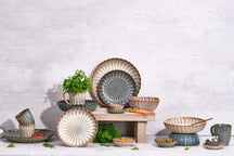 Cosy & Trendy Morgenmadstallerkener / Desserttallerkener - Astera Ocean Blå - ø 21 cm - 4 Styk