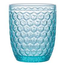 Villa d'Este Home Vandglas Geometrie Ocean - Blå - 350 ml - 6 stk.