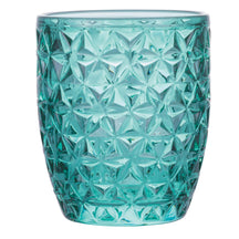 Villa d'Este Home Vandglas Geometrie Ocean - Blå - 350 ml - 6 stk.