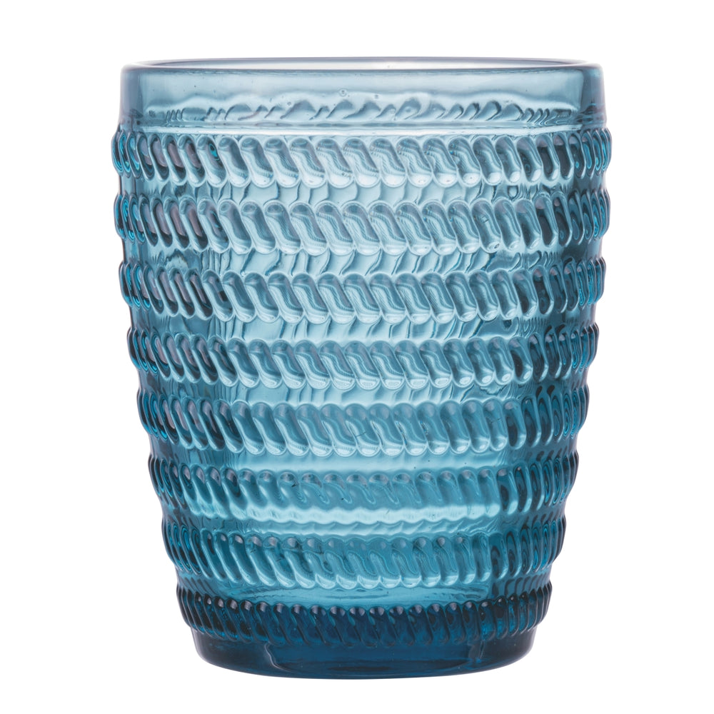Villa d'Este Home Vandglas Geometrie Ocean - Blå - 350 ml - 6 stk.
