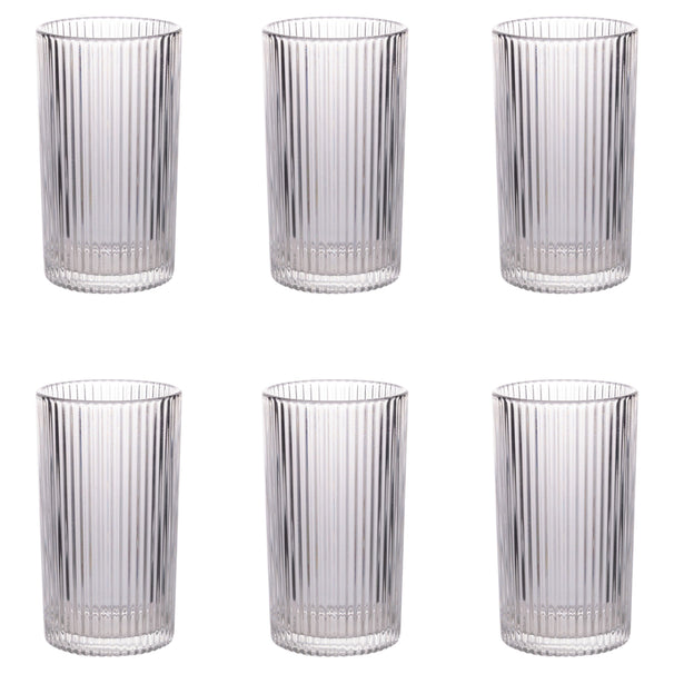 Villa d'Este Home Vandglas Cylinder - Transparent - 405 ml - 6 stk.