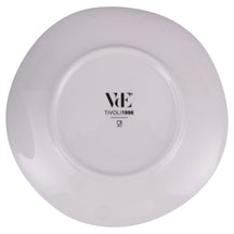Villa d'Este Home Serviesset Wave Hvid Porcelæn 18-delt / 6 personer - 6 middagstallerkener, 6 morgenmadstallerkener og 6 dybe tallerkener