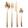 Villa d'Este Home Bestikset Stylo - Guld - 24 dele / 6 personer