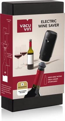 Vacu Vin Elektriske Wine Saver Vacuumpumpe + 2 Propper