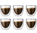Bodum Dubbelwandige Espresso glas Pavina - patenteret ventil - 80 ml - 6 stk.