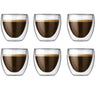 Bodum Dubbelwandige Espresso glas Pavina - patenteret ventil - 80 ml - 6 stk.