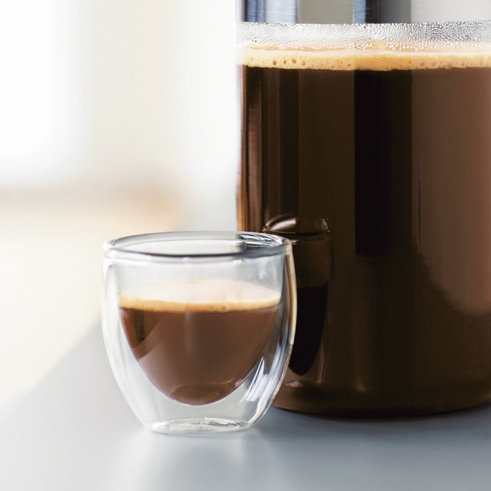 Bodum Dubbelwandige Espresso glas Pavina - patenteret ventil - 80 ml - 6 stk.