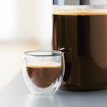 Bodum Dubbelwandige Espresso glas Pavina - patenteret ventil - 80 ml - 6 stk.