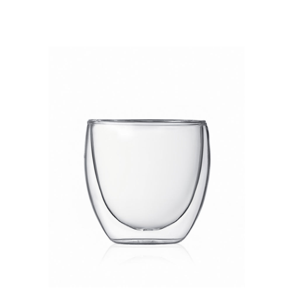 Bodum Dubbelwandige Espresso glas Pavina - patenteret ventil - 80 ml - 6 stk.