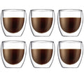 Bodum Dubbelwandige kaffe- / teglas Pavina - patenteret ventil - 250 ml - 6 stk.